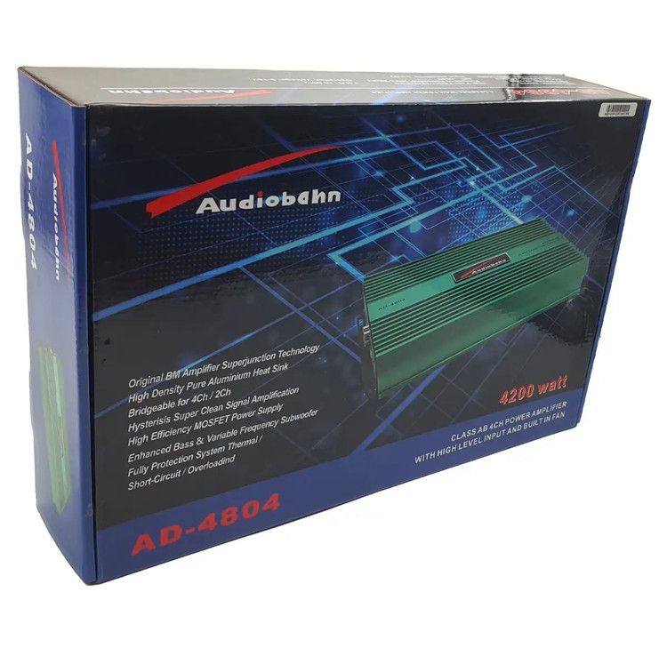 آمپلیفایر خودرو ۴ کانال آدیو بان مدل AD-4804
